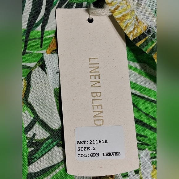 NWT Bellambra/ 🍋Lemon🍋 Made In Italy/ Tropical Sleeveless Dress/ Size US S - Picture 14 of 15